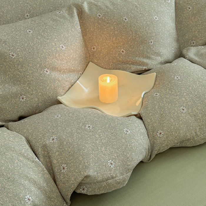 91家纺网 家纺一手货源 找家纺 塞纳 2026新款.全棉有氧双层纱四件套-场景一 流薇纱-绿