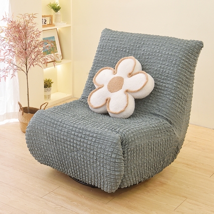 启博家纺 2025新款泡泡纱功能款毛毛虫沙发套 草绿