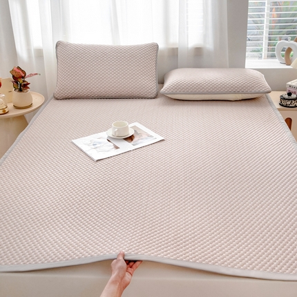 91家纺网 家纺一手货源 找家纺 （总）绒宴家纺 2025新款提花凉席凉豆豆冰豆豆凉席三件套