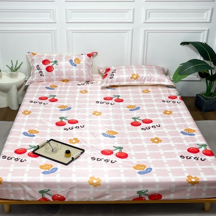 91家纺网 家纺一手货源 找家纺 （总）豪美鑫 2025新款提花冰丝席床笠款