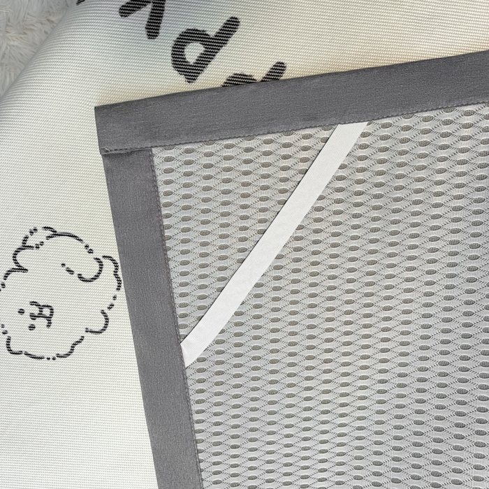 91家纺网 家纺一手货源 找家纺 席佬大 2025新款高克重卡通数码印花冰藤席床席床笠款 快乐小狗-平铺款-平铺款