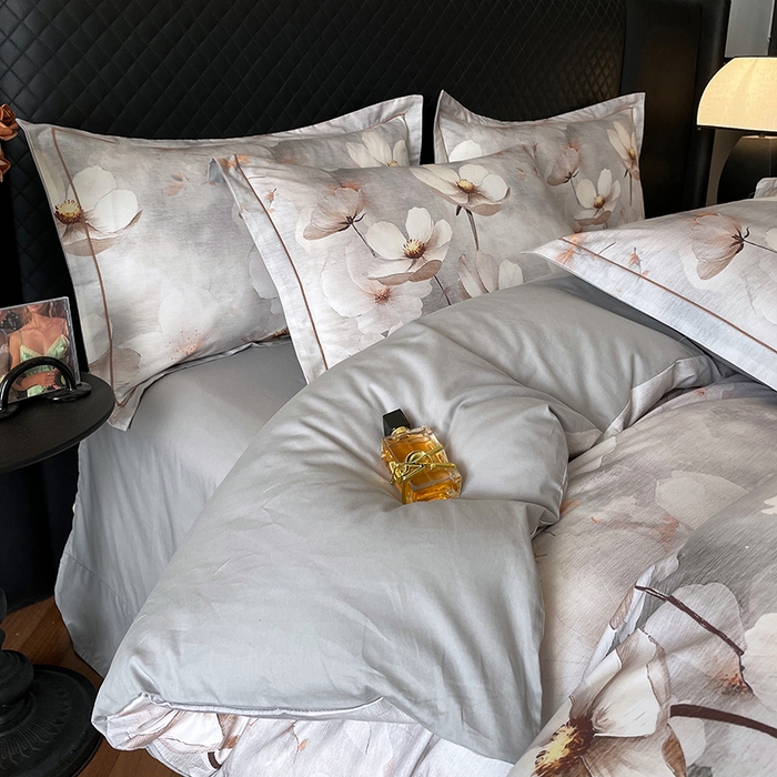 91家纺网 家纺一手货源 找家纺 金纱玉纺家纺 2025新款全棉13376数码印花四件套（礼盒包装）486A2