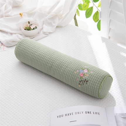 91家纺网 家纺一手货源 找家纺 （总）仁宇枕业 2025新款新品冰豆豆颈椎圆柱枕芯繁花系列冰丝糖果枕腰枕头枕芯