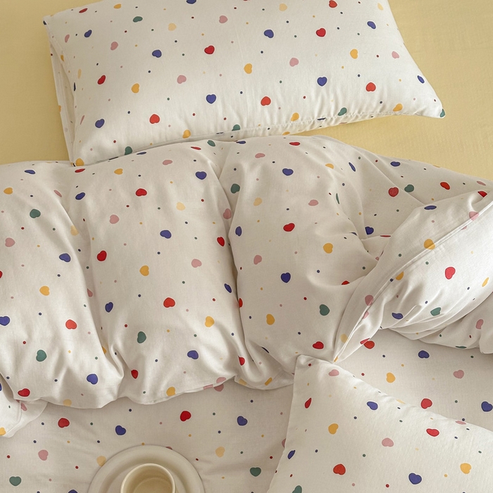 91家纺网 家纺一手货源 找家纺 塞纳 2026新款.全棉有氧双层纱四件套-场景一 心心相印