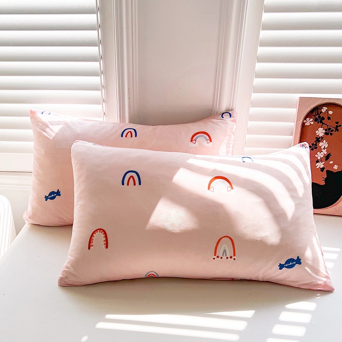 91家纺网 家纺一手货源 找家纺 好梦来家纺（原锦茂家纺） 2025新款印花凉感丝抗菌夏被 彩虹糖果