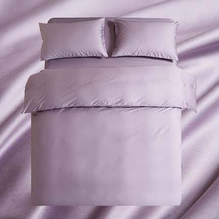 暖芯家纺 2025新款60S黑标全棉四件套 木槿紫