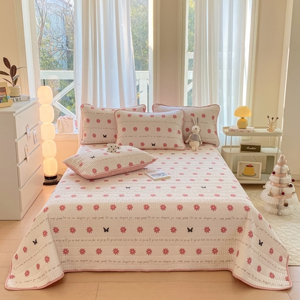 91家纺网 家纺一手货源 找家纺 （总）源舍家纺 2025新款亲肤舒适水洗棉夹棉单床盖