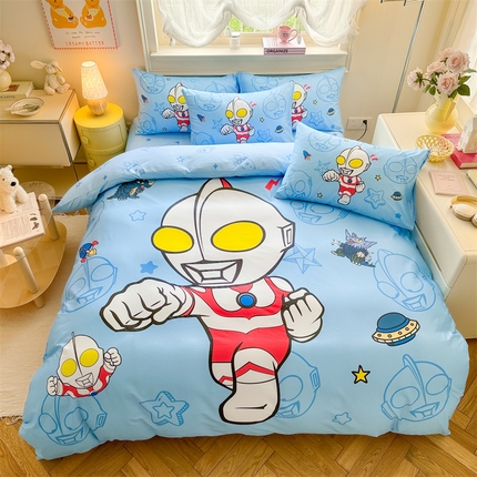 91家纺网 家纺一手货源 找家纺 （总）名兮家居 2025新款大版全棉经典奥特曼-三丽鸥-迪士尼四件套【含防伪标】