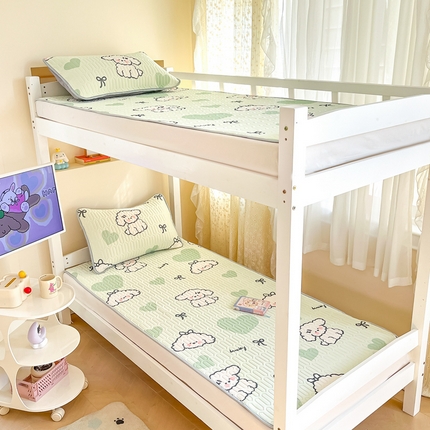 91家纺网 家纺一手货源 找家纺 （总）川悦生活 2025新款小阪凉感丝印花凉席-学生床