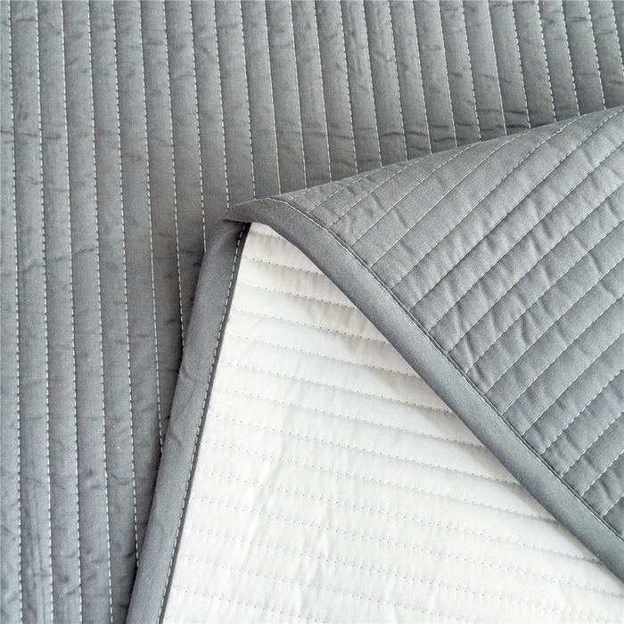 91家纺网 家纺一手货源 找家纺 法芙娜家纺 2025新款全棉40S水洗棉床垫 深灰