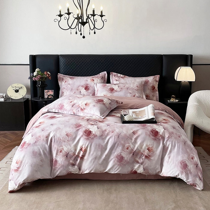 91家纺网 家纺一手货源 找家纺 金纱玉纺家纺 2025新款全棉13376数码印花四件套（礼盒包装）432A3