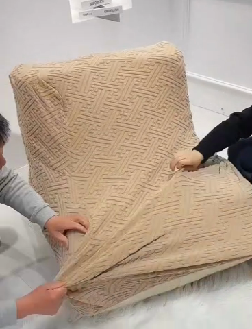 91家纺网 家纺一手货源 找家纺 （总）启博家纺 2025新款磨毛提花毛毛虫沙发套