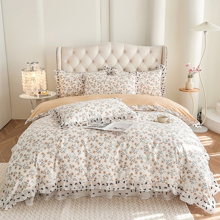 91家纺网 家纺一手货源 找家纺 （总）美伦美焕 2025新款全棉印花床盖四件套