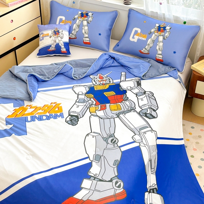 91家纺网 家纺一手货源 找家纺 ds生活馆 2026新款A类大版卡通凉感丝夏被 变形金刚