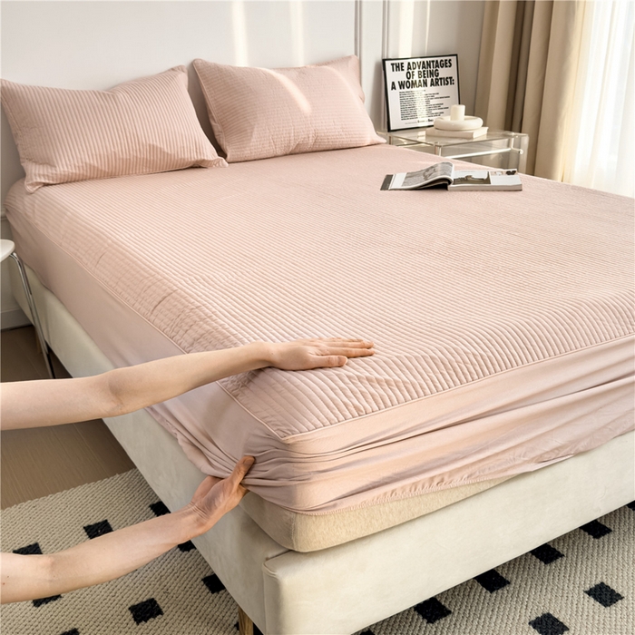 91家纺网 家纺一手货源 找家纺 （总）法芙娜家纺 全棉40S斜纹13372水洗棉床笠床垫褥子