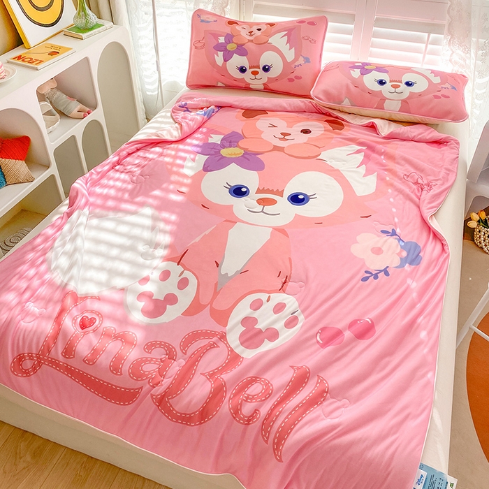 91家纺网 家纺一手货源 找家纺 ds生活馆 2026新款A类大版卡通凉感丝夏被 玲娜贝儿