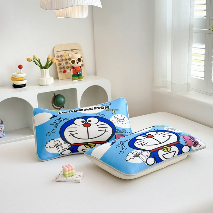 91家纺网 家纺一手货源 找家纺 ds生活馆 2025新款A类大版卡通凉感丝夏被 叮当猫