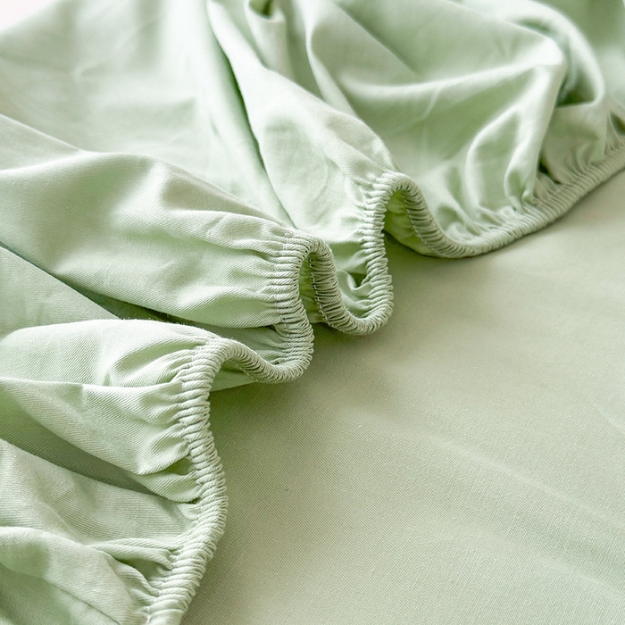 91家纺网 家纺一手货源 找家纺 澳梵家居 2025新款A类全棉毛巾绣床笠 熊猫-绿