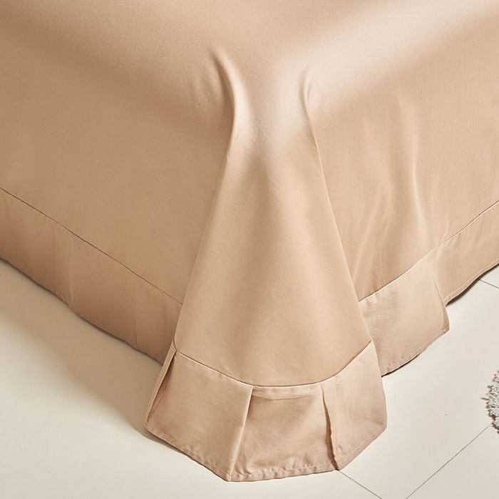 91家纺网 家纺一手货源 找家纺 暖芯家纺 2025新款60S黑标全棉四件套 香槟驼