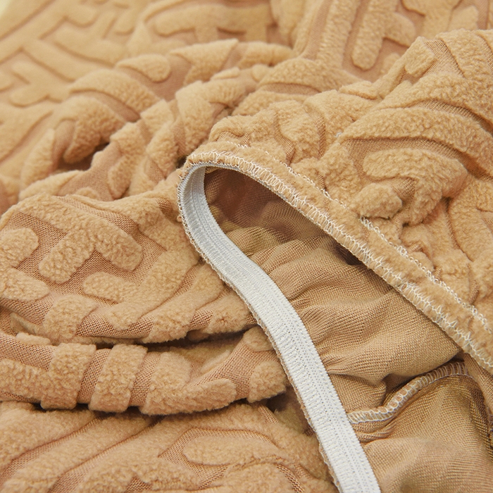 91家纺网 家纺一手货源 找家纺 （总）启博家纺 2025新款磨毛提花毛毛虫沙发套