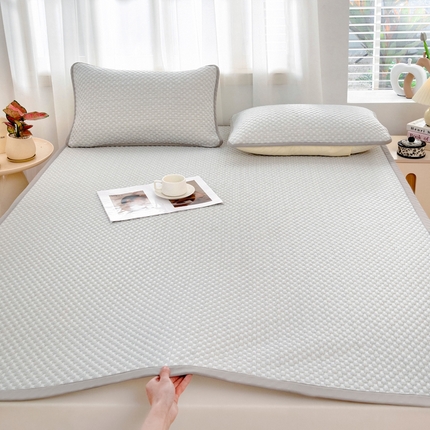 91家纺网 家纺一手货源 找家纺 （总）绒宴家纺 2025新款提花凉席凉豆豆冰豆豆凉席三件套