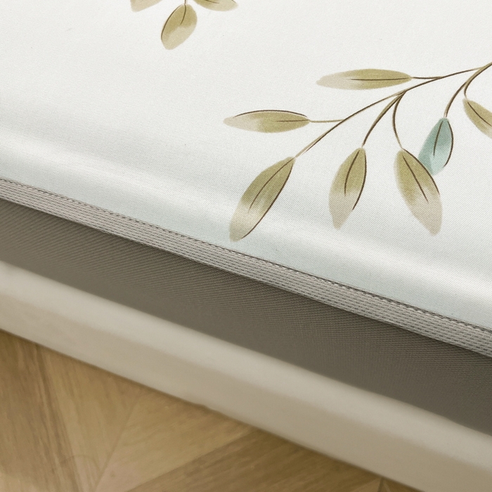 91家纺网 家纺一手货源 找家纺 2025春夏新款独家研发太空层凉感软席冰丝印花凉席床笠款 莫妮卡