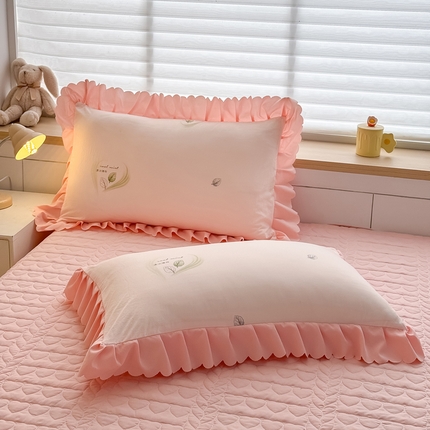 慕克斯 2025新款奶小棉韩版床盖款夏被四件套 知夏-玉