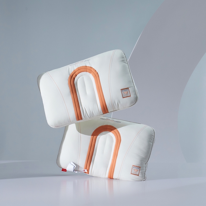 91家纺网 家纺一手货源 找家纺 （总）晚儿 2025新款护颈枕枕头枕芯-几何之美