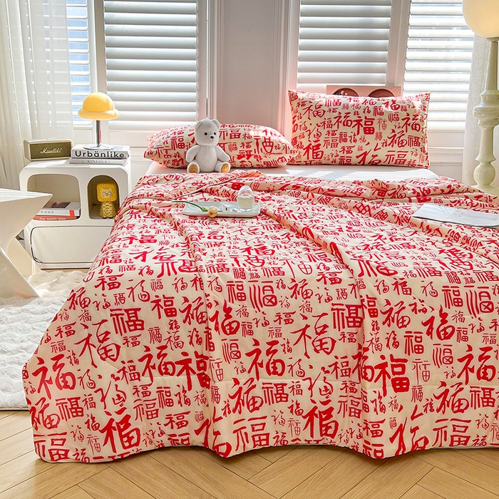 91家纺网 家纺一手货源 找家纺 好梦来家纺（原锦茂家纺） 2025新款印花凉感丝抗菌夏被 百福