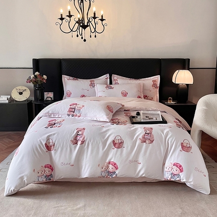 金纱玉纺家纺 2025新款全棉13376数码印花四件套（礼盒包装）351A2