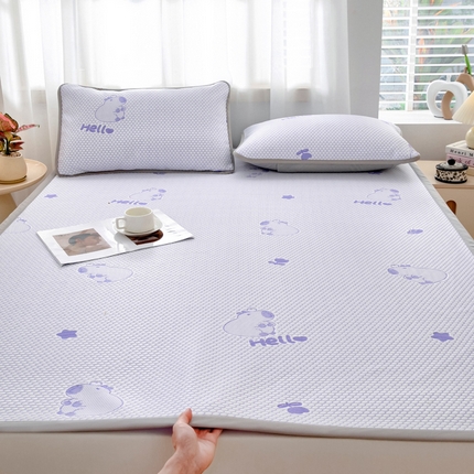 91家纺网 家纺一手货源 找家纺 （总）绒宴家纺 2025新款提花凉席凉豆豆冰豆豆凉席三件套