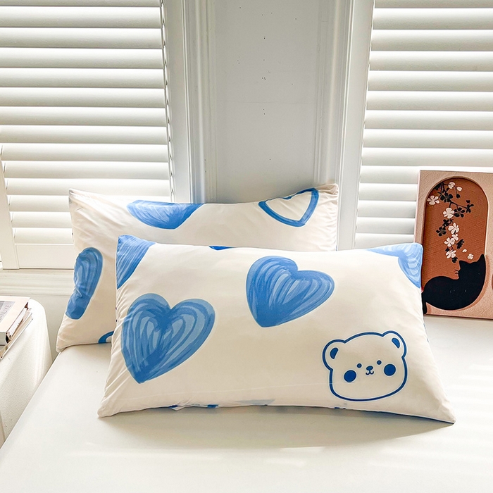 91家纺网 家纺一手货源 找家纺 好梦来家纺（原锦茂家纺） 2025新款印花凉感丝抗菌夏被 爱心熊