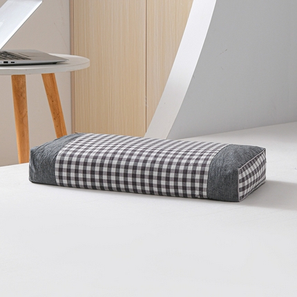 91家纺网 家纺一手货源 找家纺 （总）2025新款新品全棉色织水洗棉宫廷全荞麦枕头枕芯-色织宫廷全荞麦枕系列