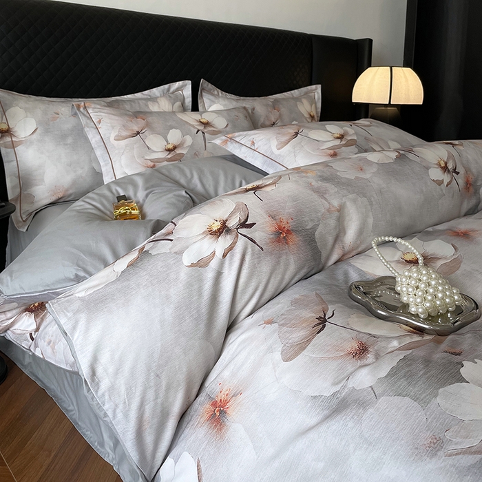 91家纺网 家纺一手货源 找家纺 金纱玉纺家纺 2025新款全棉13376数码印花四件套（礼盒包装）486A2