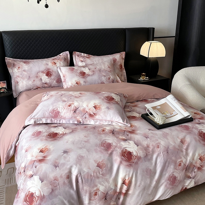 91家纺网 家纺一手货源 找家纺 金纱玉纺家纺 2025新款全棉13376数码印花四件套（礼盒包装）432A3