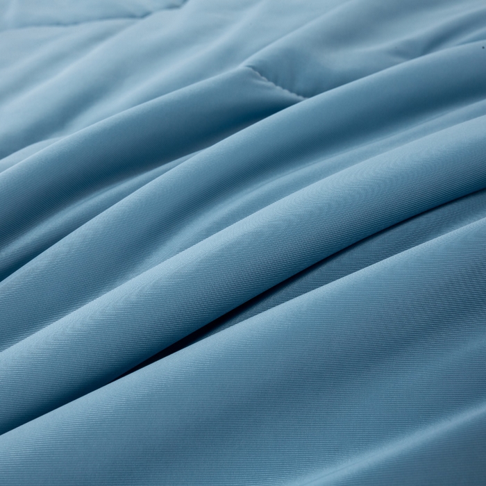 91家纺网 家纺一手货源 找家纺 好梦来家纺（原锦茂家纺） 2025新款印花凉感丝抗菌夏被 深蓝