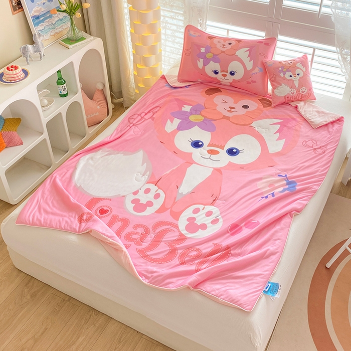 91家纺网 家纺一手货源 找家纺 ds生活馆 2026新款A类大版卡通凉感丝夏被 玲娜贝儿