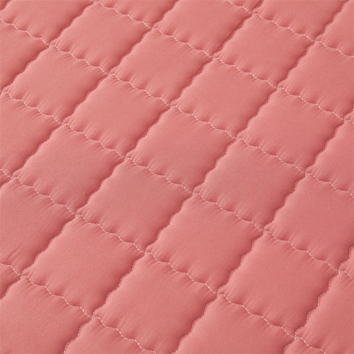 91家纺网 家纺一手货源 找家纺 欧邦 2025新款水洗原棉六面全包夹棉床笠 珠玉粉