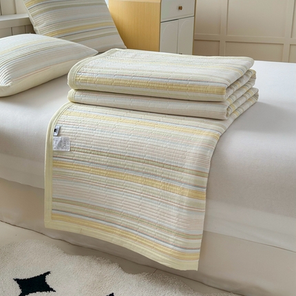 91家纺网 家纺一手货源 找家纺 （总）梦精灵家纺 2025新款全棉纯棉色织水洗棉床盖四件套加大尺寸单被套枕套