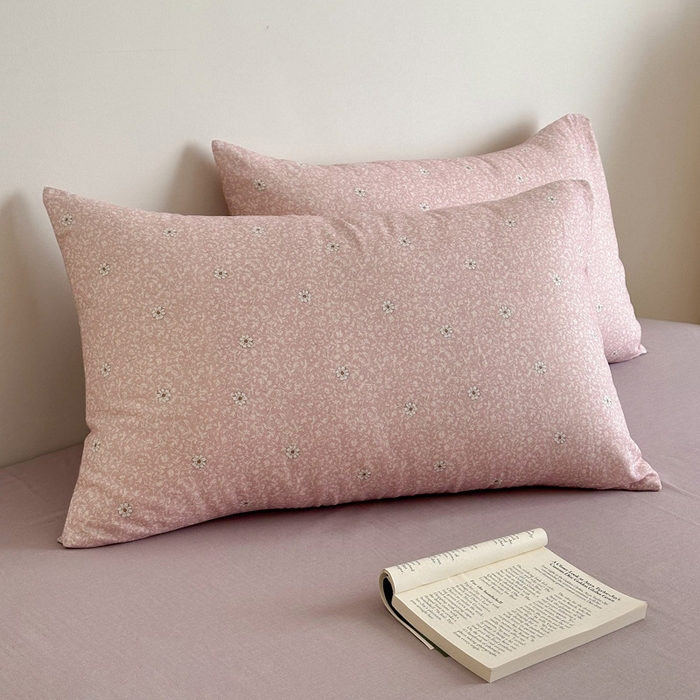 91家纺网 家纺一手货源 找家纺 塞纳 2026新款.全棉有氧双层纱四件套-场景一 流薇纱-红