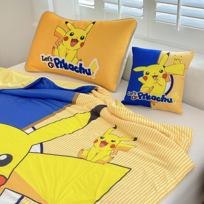 91家纺网 家纺一手货源 找家纺 ds生活馆 2026新款A类大版卡通凉感丝夏被 快乐皮卡