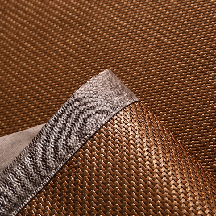 91家纺网 家纺一手货源 找家纺 小牛席业 2025新款你好小熊冰藤夏凉枕套系列凉枕套夏天枕套冰丝枕套竹枕套藤枕套冰藤枕套 你好小熊（咖色）