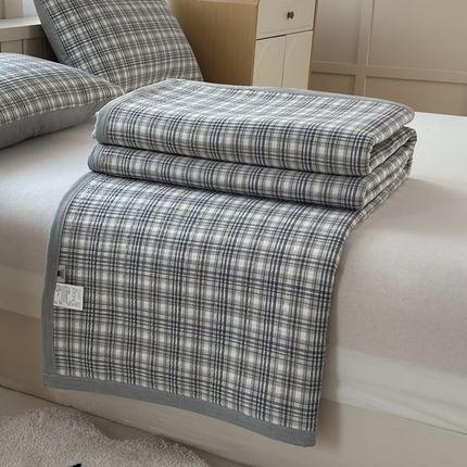 91家纺网 家纺一手货源 找家纺 （总）梦精灵家纺 2025新款全棉纯棉色织水洗棉床盖四件套加大尺寸单被套枕套