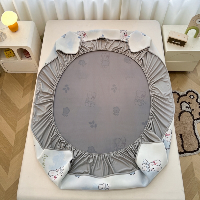 91家纺网 家纺一手货源 找家纺 LIFE.丽芙 （总）2025春夏新款独家研发太空层凉感软席冰丝印花凉席床笠款