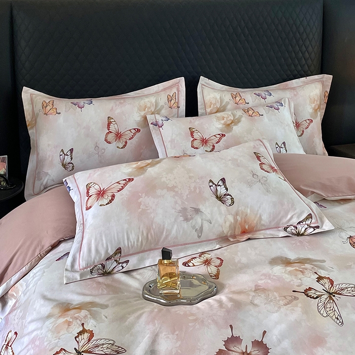 91家纺网 家纺一手货源 找家纺 金纱玉纺家纺 2025新款全棉13376数码印花四件套（礼盒包装）297A1