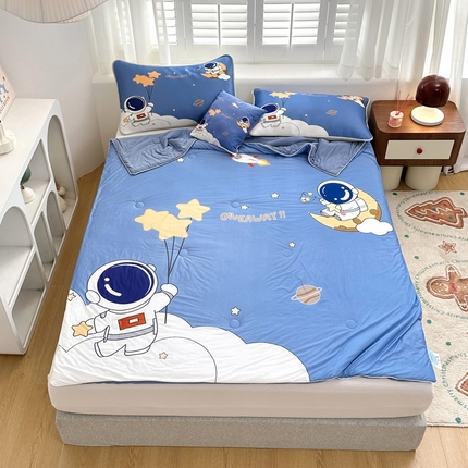 91家纺网 家纺一手货源 找家纺 （总）ds生活馆 2025新款A类大版卡通凉感丝夏被