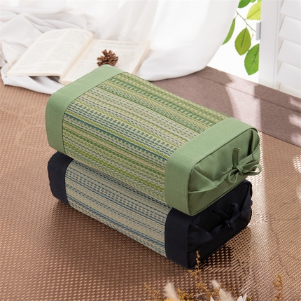 （总）仁宇枕业 2025新款新品清爽夏凉透气吸湿排汗枕天然蔺草宫廷系列抱睡枕头枕芯-天然蔺草宫廷系列荞麦抱睡枕