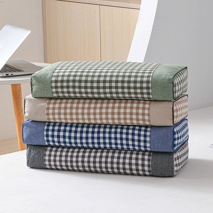 91家纺网 家纺一手货源 找家纺 （总）2025新款新品全棉色织水洗棉宫廷全荞麦枕头枕芯-色织宫廷全荞麦枕系列