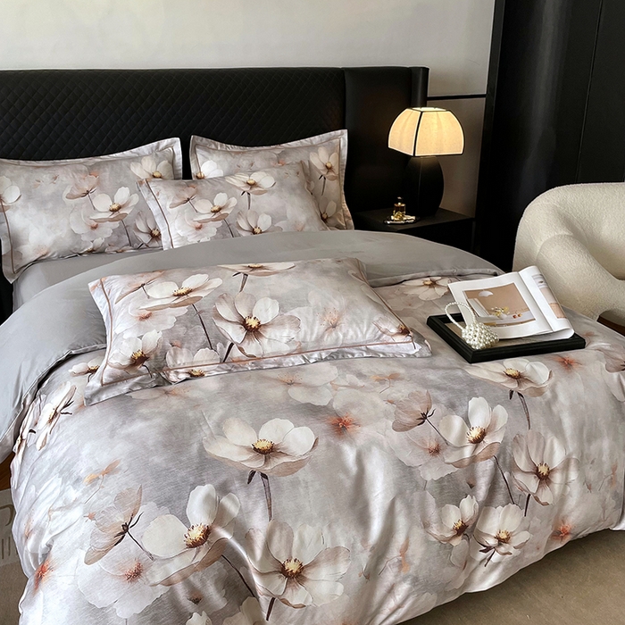 91家纺网 家纺一手货源 找家纺 金纱玉纺家纺 2025新款全棉13376数码印花四件套（礼盒包装）486A2