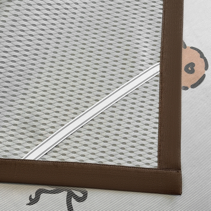 91家纺网 家纺一手货源 找家纺 席佬大 2025新款高克重卡通数码印花冰藤席床席床笠款 爱心熊-平铺款-平铺款